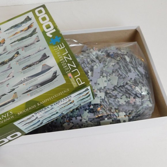 Modern Warplanes 1000 Piece Jigsaw Puzzle Eurographics 19 x 27 COMPLETE - Picture 11 of 11